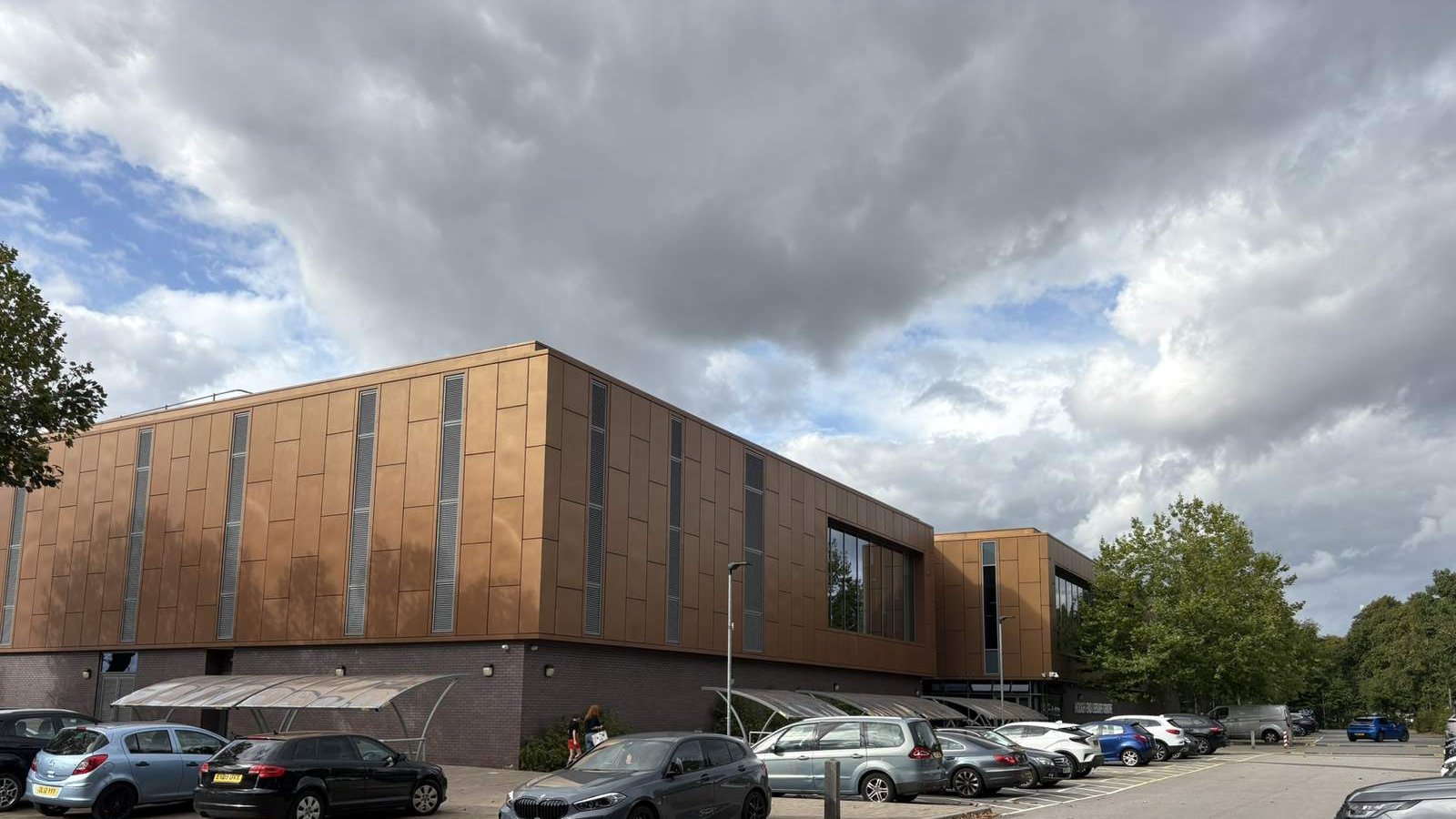 Hough End Leisure Centre on Princess Road in Chorlton